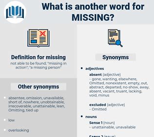word for missing information.